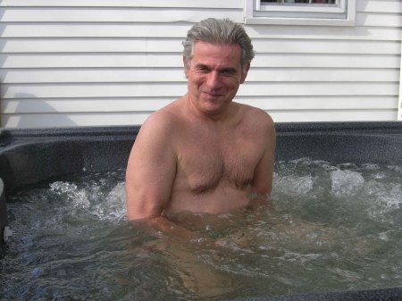 Enjoying the Hot-Tub
