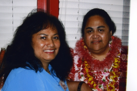 Classmate To'oa & I at our 2005 Class Reunion at Sam's in Honolulu.