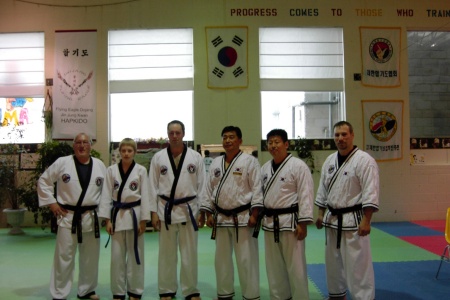 Mark and Tim with Grand Master Lee