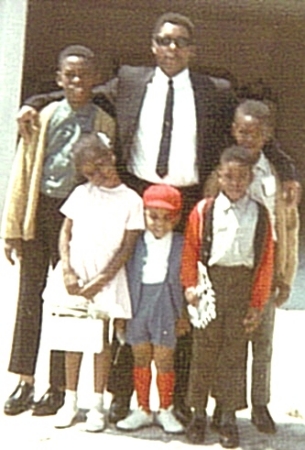 me,[with the red socks] and family