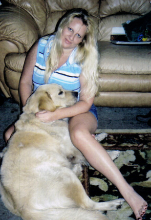 My Golden Lab, Dallas, and myslef.