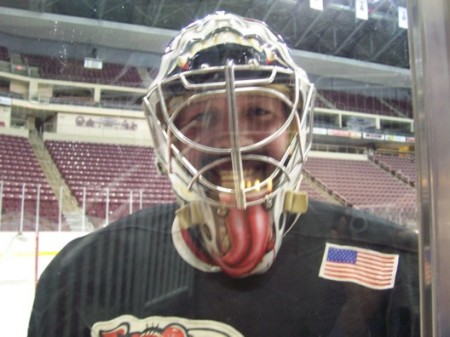 Me playing at the Giant Center.