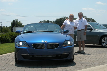 Woody and Charolette picking up car 7/12/07