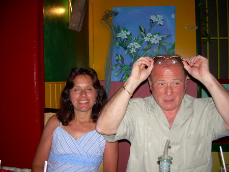 Me and Annamarie in Que Pasa restaurant Aruba