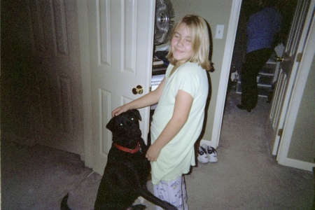 My daughter Anna and our dog Toby