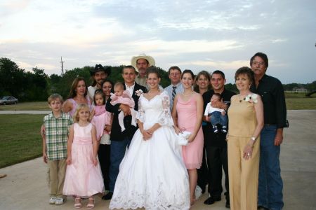 Here's the whole gang at my niece's wedding