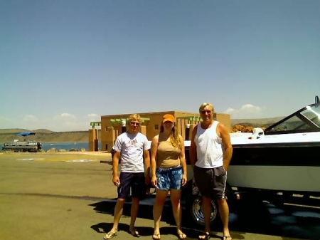 Ski time at Sand Hollow St. Park, Utah