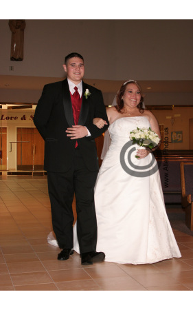 My Son Christopher walking me down the aisle