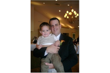 My Husband with his nephew, Ashton at our wedding