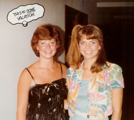 Cari & Meg Hansen in Spain 1983