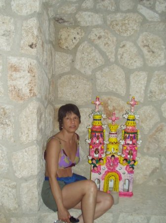 My girlfriend Mary-Jane in Xcaret, Mexico - March 2006