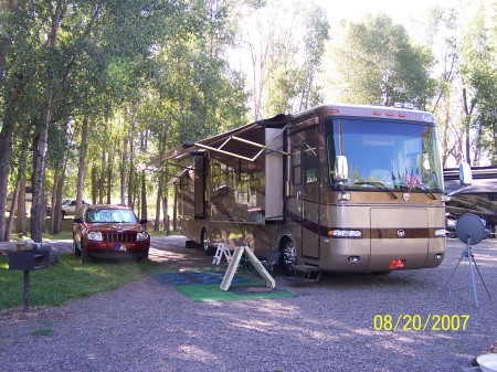 Our Campsite in Chama, NM.  Trout Fishing