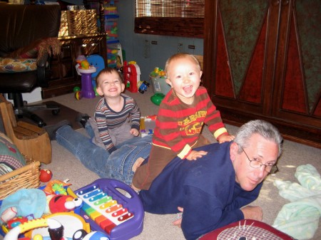 Play time with grandsons 2008