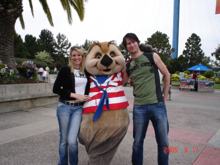 My wife and me at Sea World