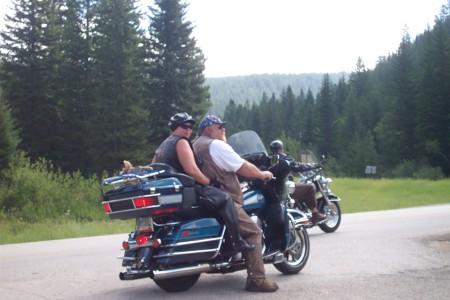 Me and Hubby on his Harley