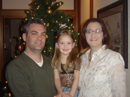 Christmas 2007- Erik, Charlotte & me