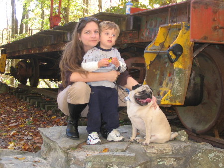 My Wife, Son and dog