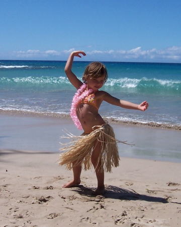 My daughter Ineka on the Big Island in Hawaii