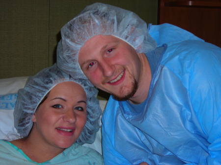 My wife and in the OR at my daughters birth