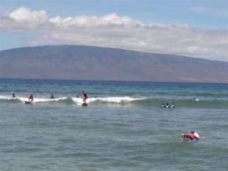 Surfing in Maui, Hawaii 2005