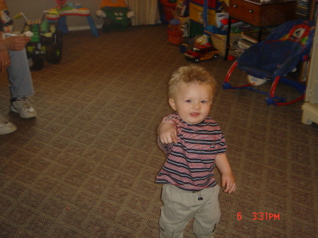 Isaiah on his first birthday, Jan. 2007