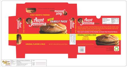 Re-package of Aunt Jemima Pancake Syrup