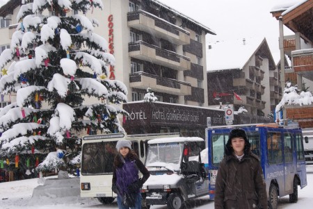 Sherida and Vincent - Zermatt in a showstorm