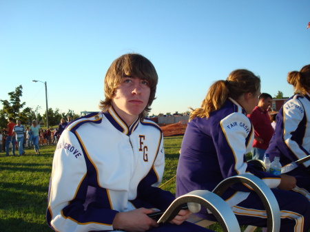 My youngest son, Corey at football game 07