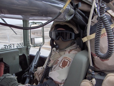 on a convoy in Iraq 2004