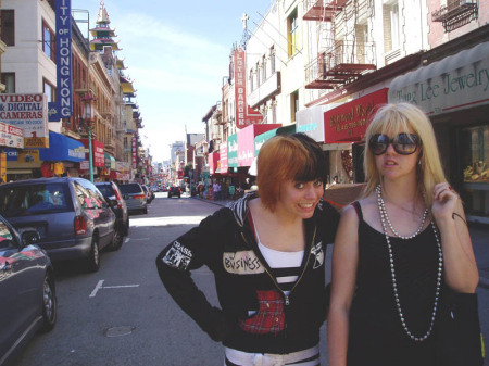 Alison and Alyssa - SFO ChinaTown 2006