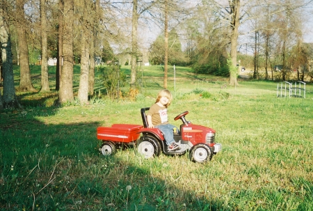 JACKSON CUTTING MIMI'S GRASS..................