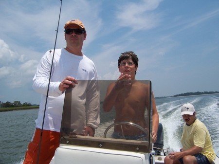 Taking a Spin on Uncle Scott's Boat