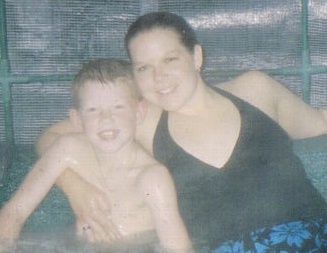 Me and Thomas in the hot tub