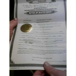 Marriage License