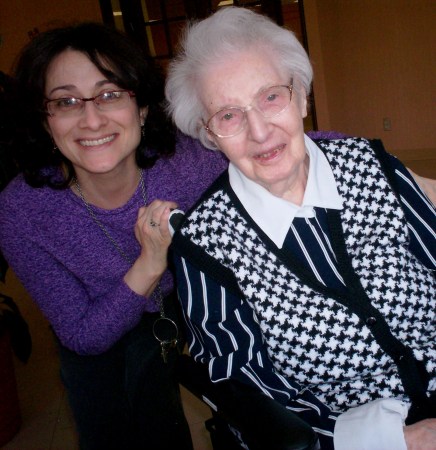 Me with my great aunt, age 102