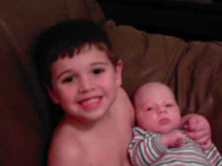Brennan and his new little brother, Brett
