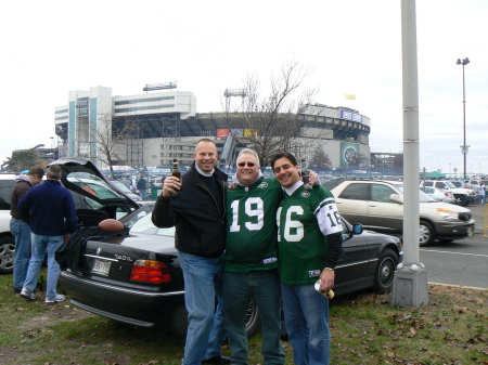 tailgating with buddies from Wash DC at Jets game