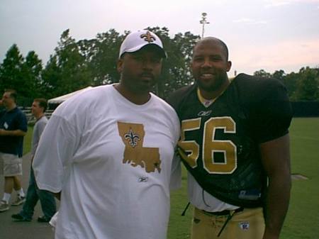 2002 training camp in New Orleans w/ lil bro