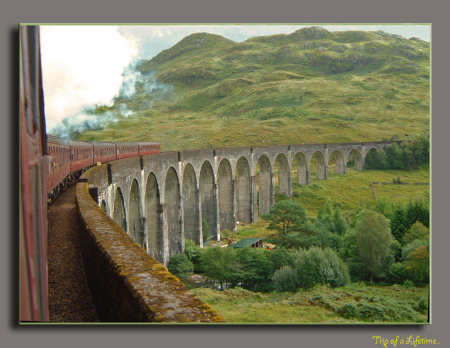 Viaduct on Steam Train journey