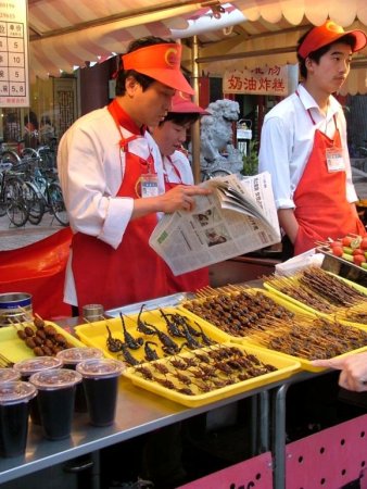 Open Food Market in Beijing, China