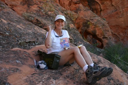 Geocaching in Red Rocks, Nevada