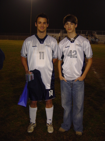 My two sons at their soccer game