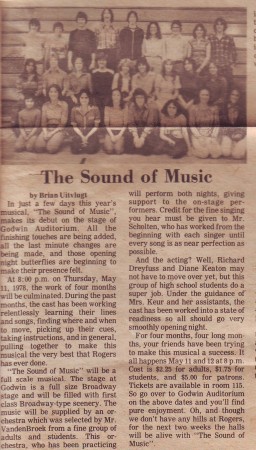 Sound of Music Hawk Talk Article