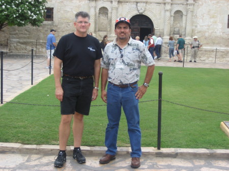 Me and My Best Friend Frank in front of the Alamo