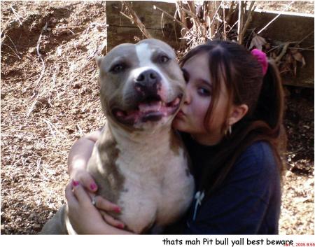 my daughter w/ the dog