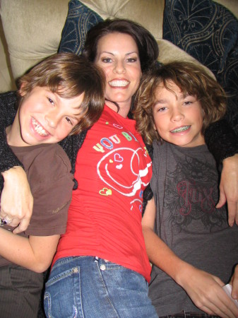 My sister & nephews - Dec 2008