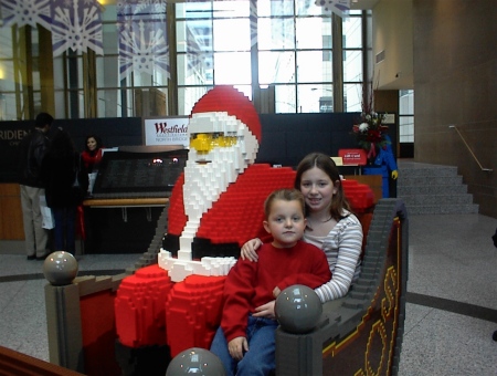 The Kids with LEGo Santa