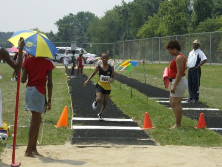 That boy can long jump!