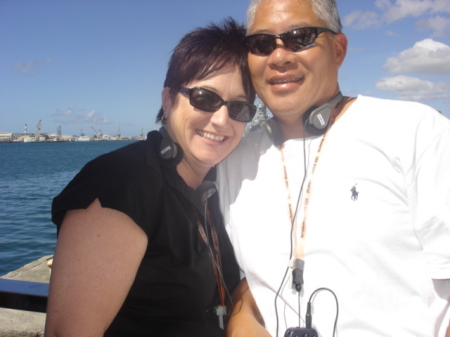 Kurt and I at Peral Harbor in Hawaii