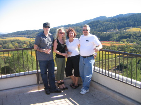 Steve, Emmy, Tony, Pattie in Napa